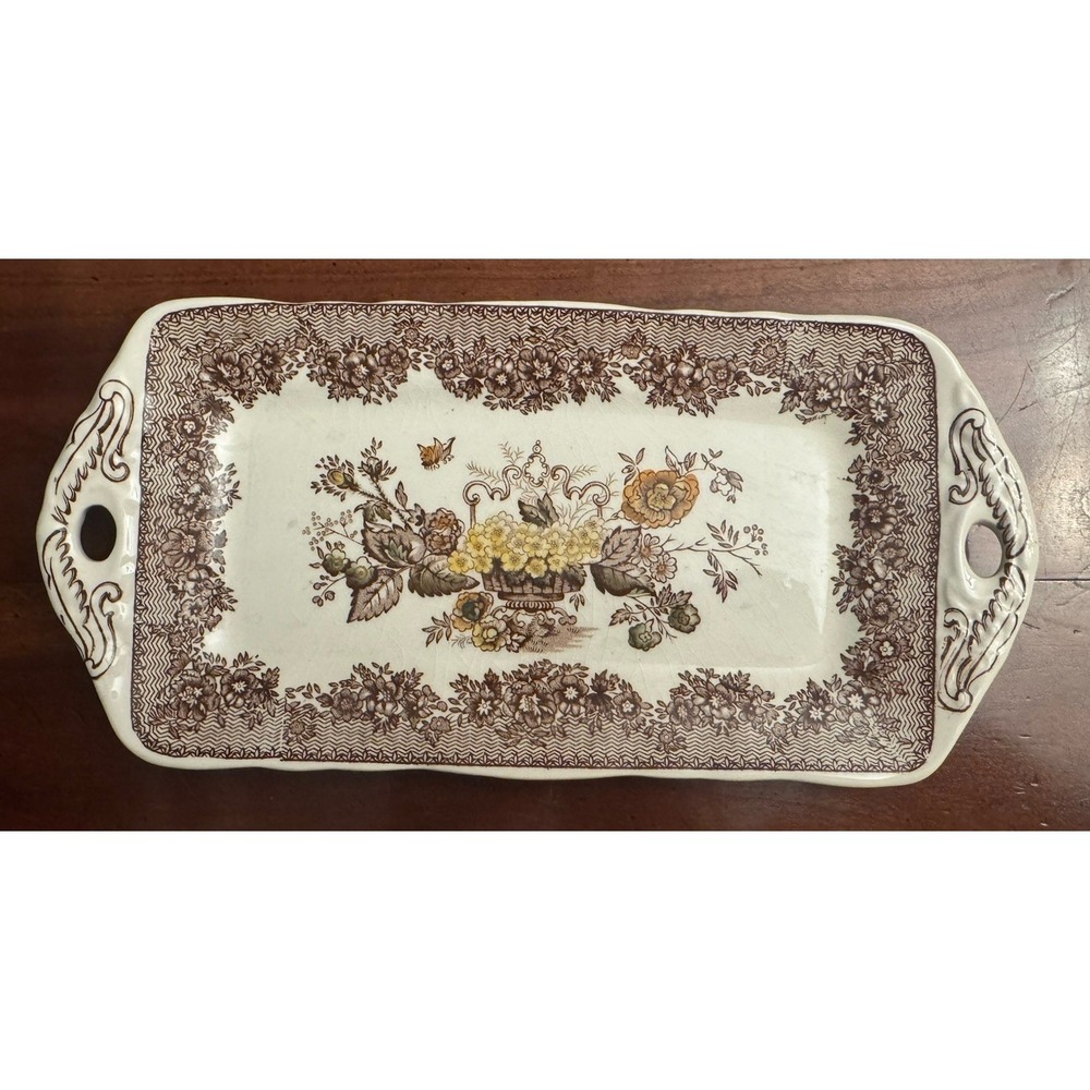 Vintage Ascot‎ by Mason's Ironstone Rectangular Sandwich Tray